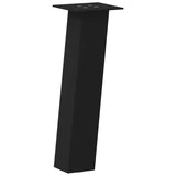 ZNTS Coffee Table Legs 4 pcs Black 30 cm Steel 4012496