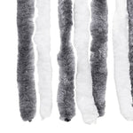 Insect Curtain Grey and White 118x220 cm Chenille 315125