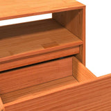 TV Cabinet Wax Brown 140x37x50 cm Solid Wood Pine 847122