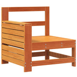 Garden Sofa Wax brown Solid pine wood Single Modular 844880