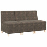 Modular Sofa Unit Armless 3 pcs Dark Grey 55 x 74 x 82 cm 3399834