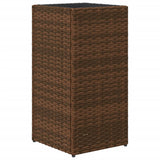 Garden Planter Brown 30x30x60 cm Poly Rattan 366411