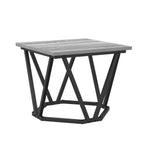 ZNTS Side Tables 3 pcs Grey Sonoma Engineered Wood 868282