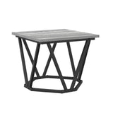 ZNTS Side Tables 3 pcs Grey Sonoma Engineered Wood 868282