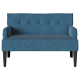 Chesterfield Bench Blue 112 x 65.5 x 75 cm Velvet 42019294