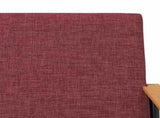 Armchair Wine Red 59 x 75 x 78 cm Fabric 42017665