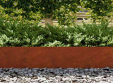 Lawn Edging 30 pcs 20 x 103 cm Weathering Steel Rusty 858330
