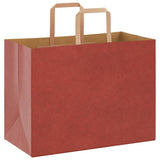 Paper Bags 250 pcs with Handles Red 32x17x25 cm 4101985