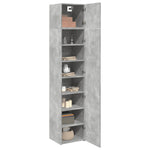 Slim Storage Cabinet Concrete Grey 45x42.5x225 cm Engineered Wood 3281290