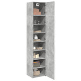 Slim Storage Cabinet Concrete Grey 45x42.5x225 cm Engineered Wood 3281290