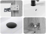 Bathroom Vanity Unit with Tap Grey Sonoma 42 x 40 x 74.5 cm 889534