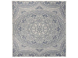 Outdoor Flatweave Rug 200x280 cm Blue Pattern 340833