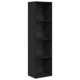 Bookshelf Black Oak 40 x 30 x 152 cm Engineered Wood 875017