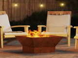 Fire Bowl Rusty 60 x 60 x 35 cm Weathering Steel 858911