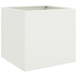 Planter White 42x40x39 cm Steel 841549