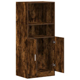 Kitchen Cabinet Smoked Oak 57x41.5x131.5 cm Engineered Wood 860125