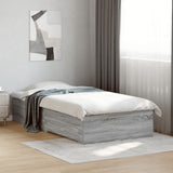 Bed Frame Grey Sonoma Engineered wood Small Single Bed Frame 3280445