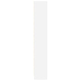 Bookcase White 60x24x143 cm Engineered Wood 857812