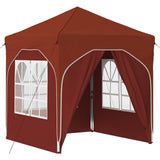Pop-up Party Tent 192 x 192 x 245 cm Terracotta 42019842