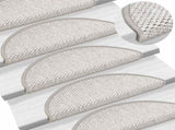 Stair Mats Self-adhesive Sisal-Look 30 pcs 56x17x3 cm Platina 3365858