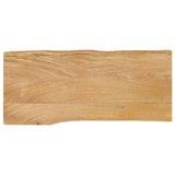 Table Top 80x40x2.5 cm Live Edge Solid Wood Mango 370706