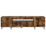 LED TV Cabinet ZWOLLE Smoked Oak Engineered Wood 896470