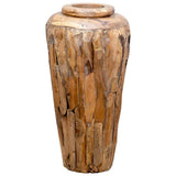 Decoration Vase 40x80 cm Solid Teak Wood 285210