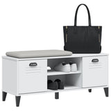 Shoe Bench VIKEN White 106x35x45 cm Engineered Wood 374932