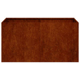 Planter Rusty 80x40x40 cm Weathering Steel 860674