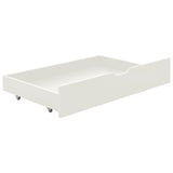 ZNTS Bed Frame with 2 Drawers without Mattress White 90x200 cm 322155