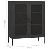 Storage Cabinet Anthracite 80x35x101.5 cm Steel 336177