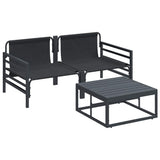 Garden Sofa Set Anthracite Steel 3378961