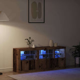LED Sideboard Old Wood 162 x 37 x 67 cm Engineered Wood 3333110