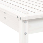 5 Piece Garden Bar Set White Solid Wood Pine 3157740