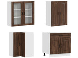 Kitchen Unit KALMAR 8 pcs Brown Oak Engineered Wood 3438464
