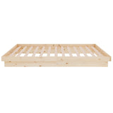 819902 Bed Frame without Mattress Solid Wood 120x200 cm