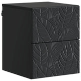 Wall-Mounted Bedside Cabinet Black 34.5 x 33 x 40 cm 898807