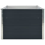 Raised Garden Bed 160x80x45 cm Galvanised Steel Anthracite 47013