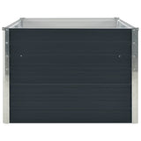 Raised Garden Bed 160x80x45 cm Galvanised Steel Anthracite 47013