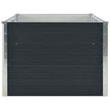 Raised Garden Bed 160x80x45 cm Galvanised Steel Anthracite 47013
