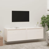 Wall Cabinets 2 pcs White 60x30x35 cm Solid Pinewood 813448