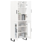 Highboard White 69.5x34x180 cm Engineered Wood 3195755