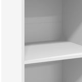 Highboard White 50x41x124 cm Engineered Wood 846397