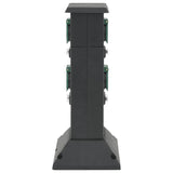 Outdoor Socket Column 4-Way Black and Green 16x16x39.5 cm 4010098