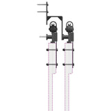 Sliding Door Hardware Kit 305 cm Steel Black 3295745