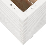 Garden Planter White 50x50x72 cm Solid Wood Pine 3282610