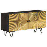 TV Cabinet 90x30x45 cm Solid Mango Wood 322681