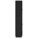 Cabinet Set 2 pcs Black Engineered Wood 3416773