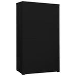 ZNTS Filing Cabinet Black 90x46x164 cm Steel 336300