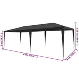 ZNTS Party Tent 3x6 m PE Anthracite 45088